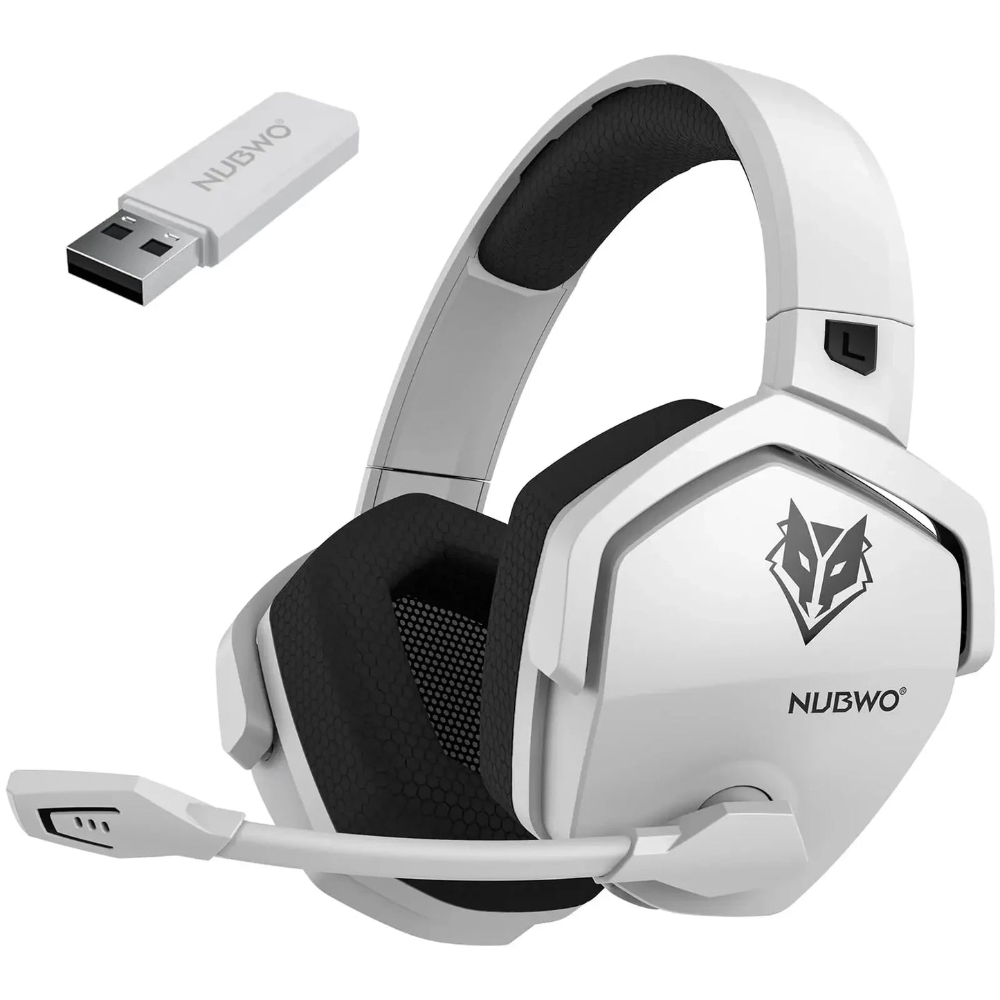 NUBWO G06 2.4G Dual Wireless Gaming Headset – 5ms Low Latency, 7.1 Surround Sound, Noise Cancelling Mic