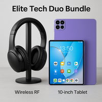 “Luxe Tech Performance Bundle featuring a 10-inch premium Android tablet paired with wireless over-ear headphones. Ideal for work, school, gaming, travel, and everyday entertainment.”