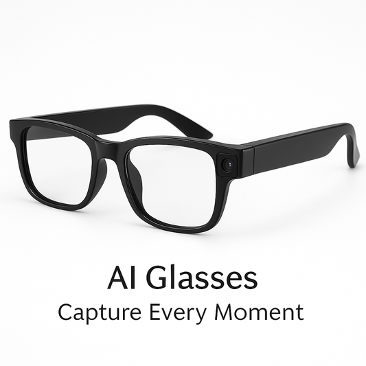 800W AI Smart Camera Glasses – 4K UHD Photo, Video & Live Translation