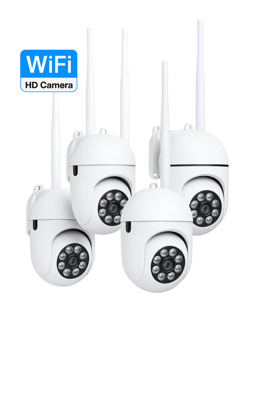 Courtyard Guardian 1080P Outdoor Security Camera – 360° Motion Tracking, Night Vision, WiFi Remote Monitoring