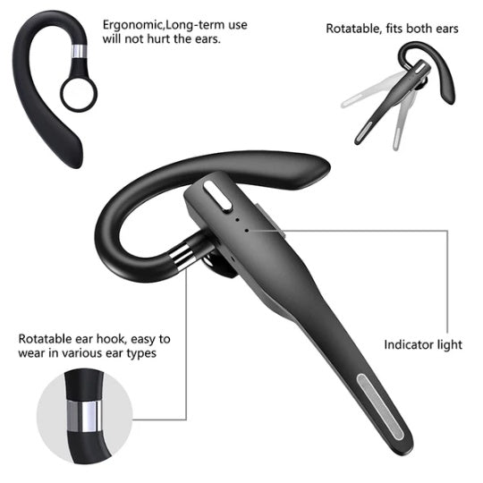 Smartwatch + Trucker Wireless Bluetooth Headset Bundle/ Fitness & Hands-Free Tech Set