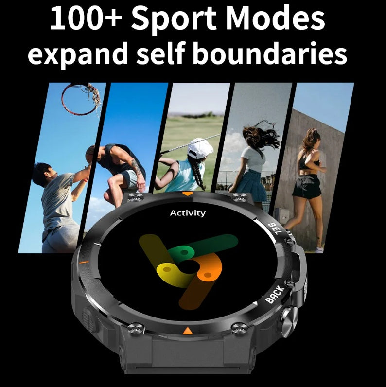 MAX18 Men's Smartwatch-1.43" AMOLED Display /AI Voice. Fitness & Sport Edition