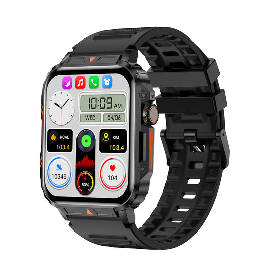 Lynda Kay’s ATL Edition smartwatch with full-color display, fitness tracking, and Bluetooth call feature.