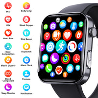 2025 Smart Health Tracker 2-in1 Smartwatch-Fitness, Heart Rate & Message Reminder