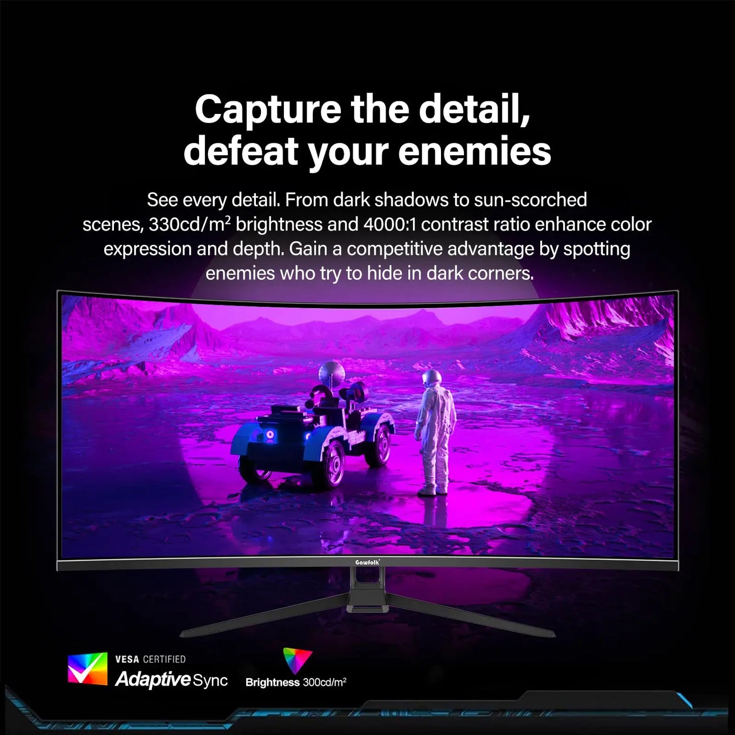 34” UltraWide Curved Gaming Monitor – 165Hz, WQHD, 1ms Response