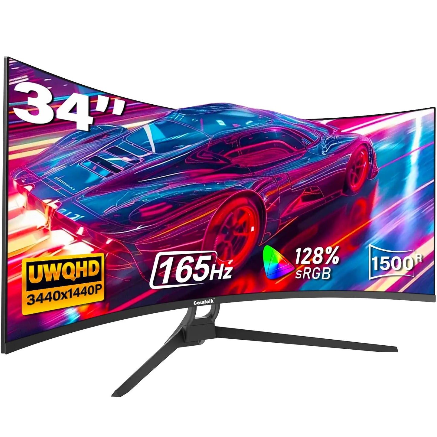 34” UltraWide Curved Gaming Monitor – 165Hz, WQHD, 1ms Response