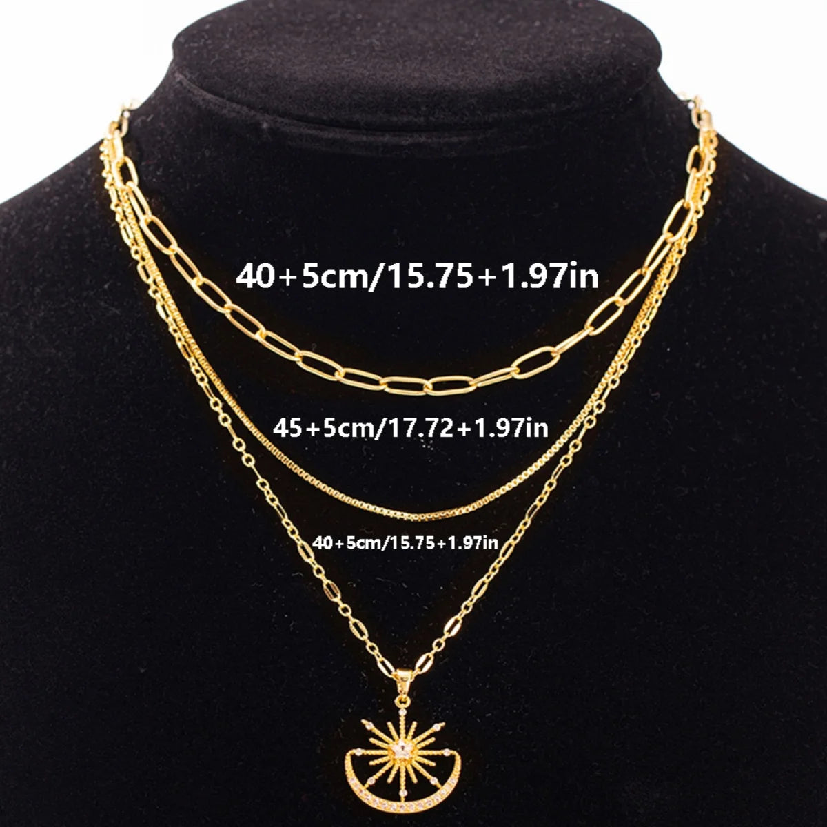 Golden Sun Layered Necklace ✨