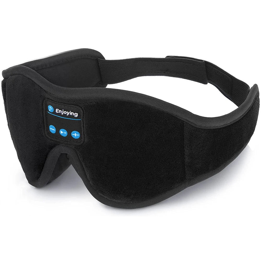 “Bluetooth sleep headband with 3D eye mask design”