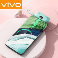 VIVO Capsule Power Bank – 30000mAh Fast-Charge Portable Mini Charger with Digital LED Display