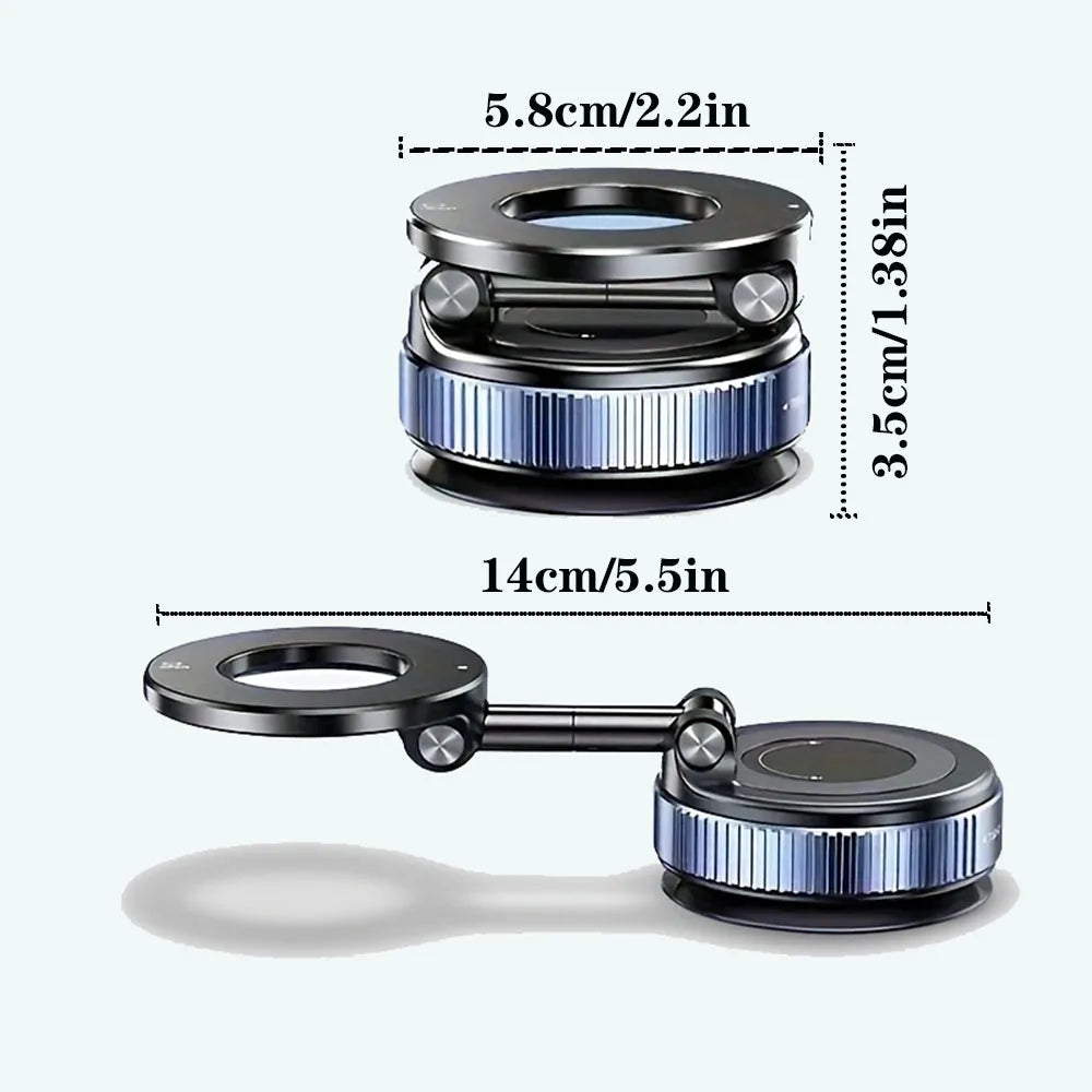 Retractable adjustable car phone stand with strong magnetic grip”