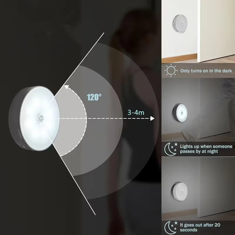 Intriguing night light with features highlighted on a dark background