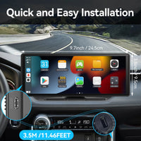 10" Smart Car Display – Wireless CarPlay & Android Auto, Touchscreen, Bluetooth, Backup Camera Ready
