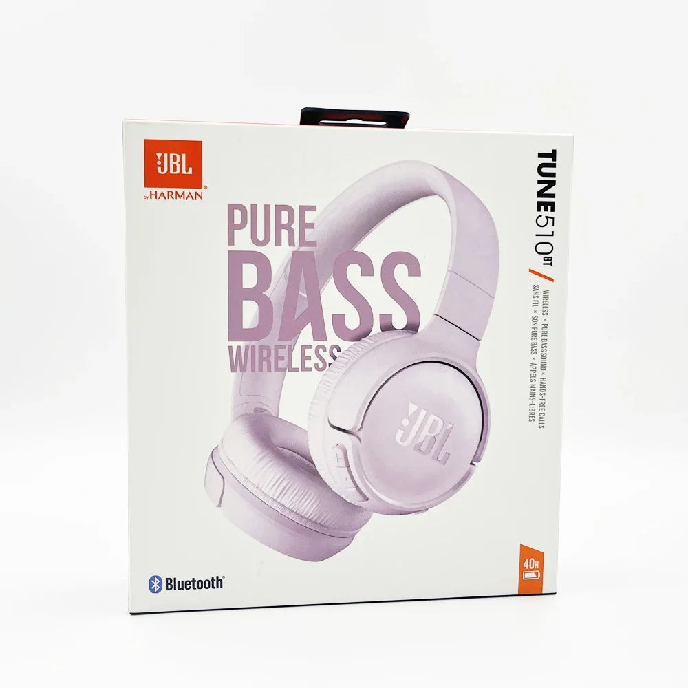 JBL headphones packaging with 'Pure Bass Wireless' text on a white background- Lynda Kay's Shop 