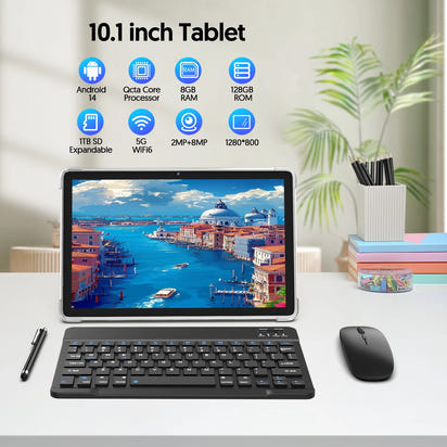 Android 14 Tablet Bundle – 10.1