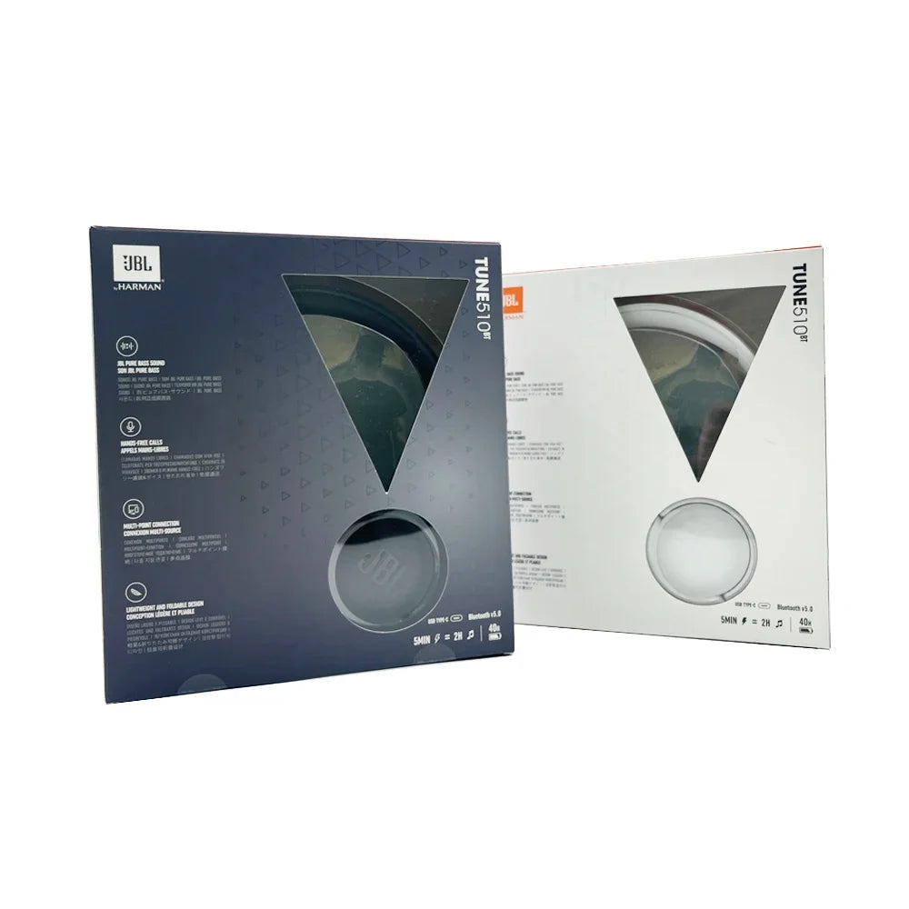 JBL Tune 510BT Wireless Headphones – Pure Bass Sound, Foldable Design & Long Battery Life