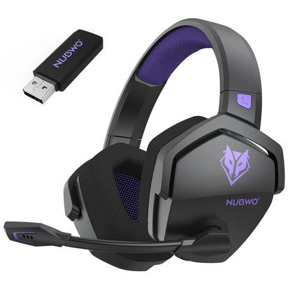 Black dual-mode gaming headset with built-in microphone and soft padding.