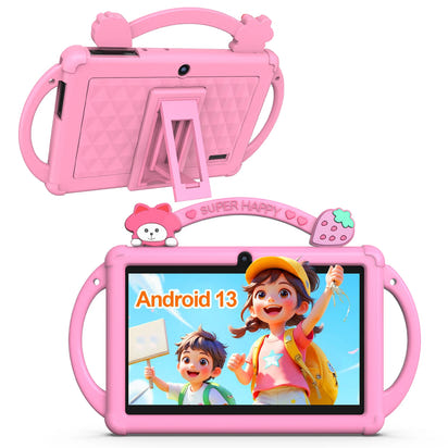 7-Inch Kids Android Learning Tablet – Dual Camera, WiFi, Educational Apps, Case Included