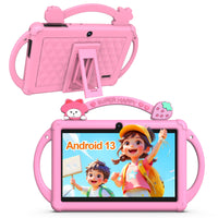 7-Inch Kids Android Learning Tablet – Dual Camera, WiFi, Educational Apps, Case Included