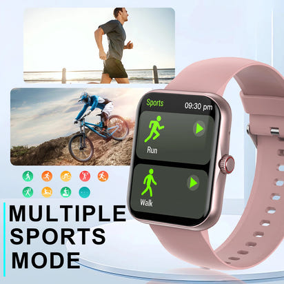 1.83” Bluetooth Smartwatch – Call, Fitness Tracking, Custom Wallpaper + Sports Modes