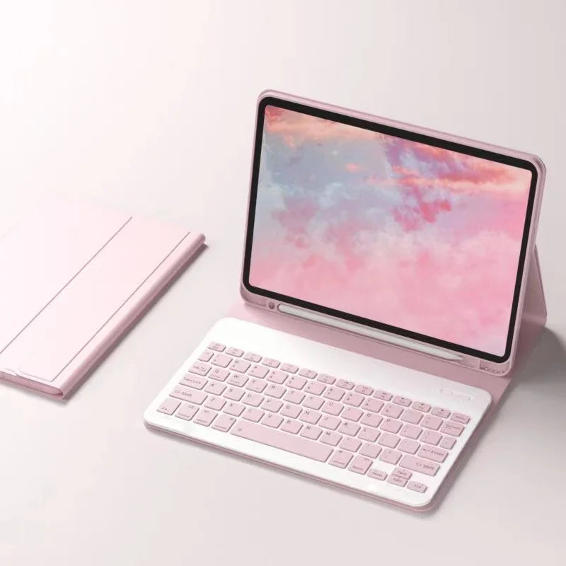 Magnetic iPad Keyboard Case with Touchpad – Slim, Wireless & Multi-Angle Stand