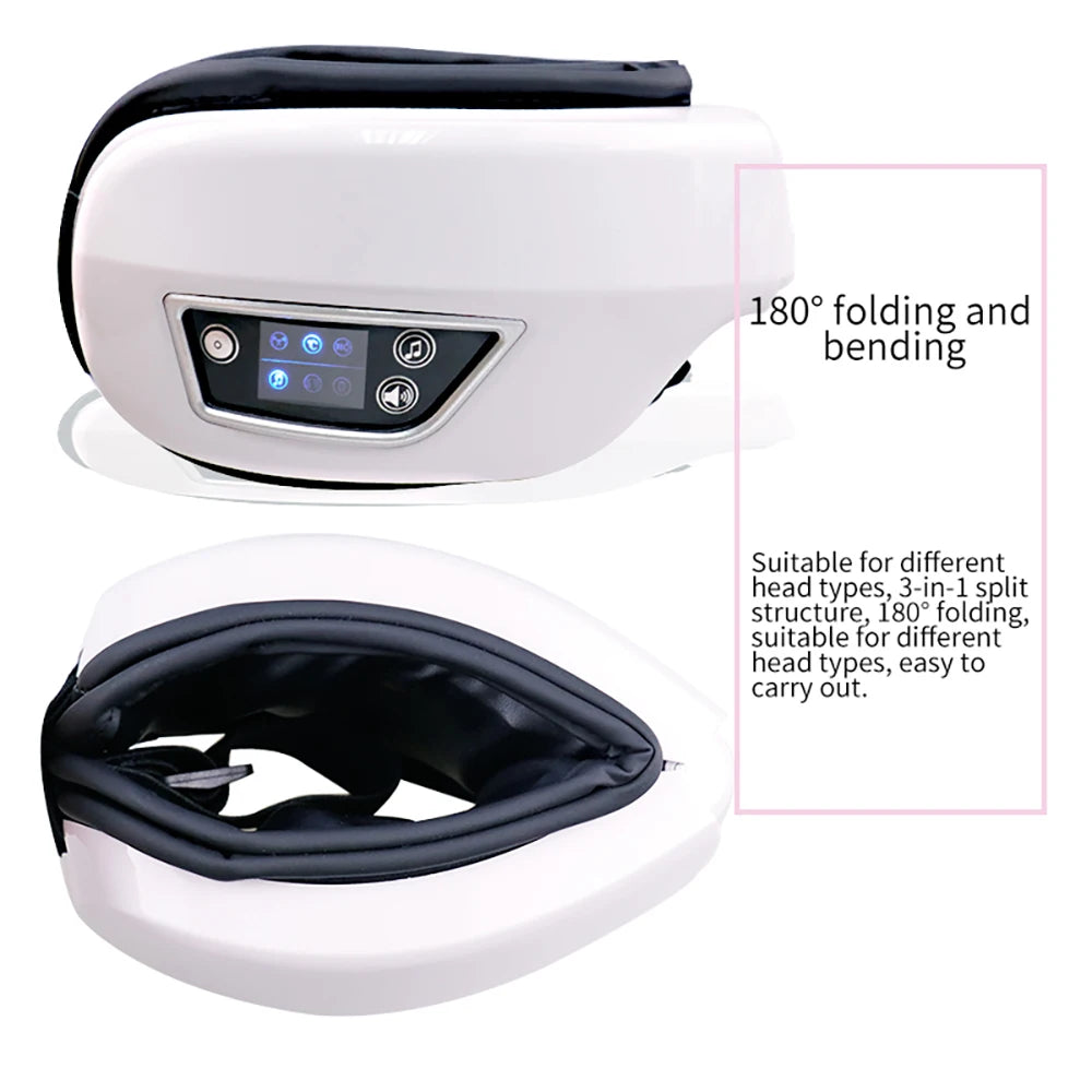 White and black hair straightening device with digital display on a white background