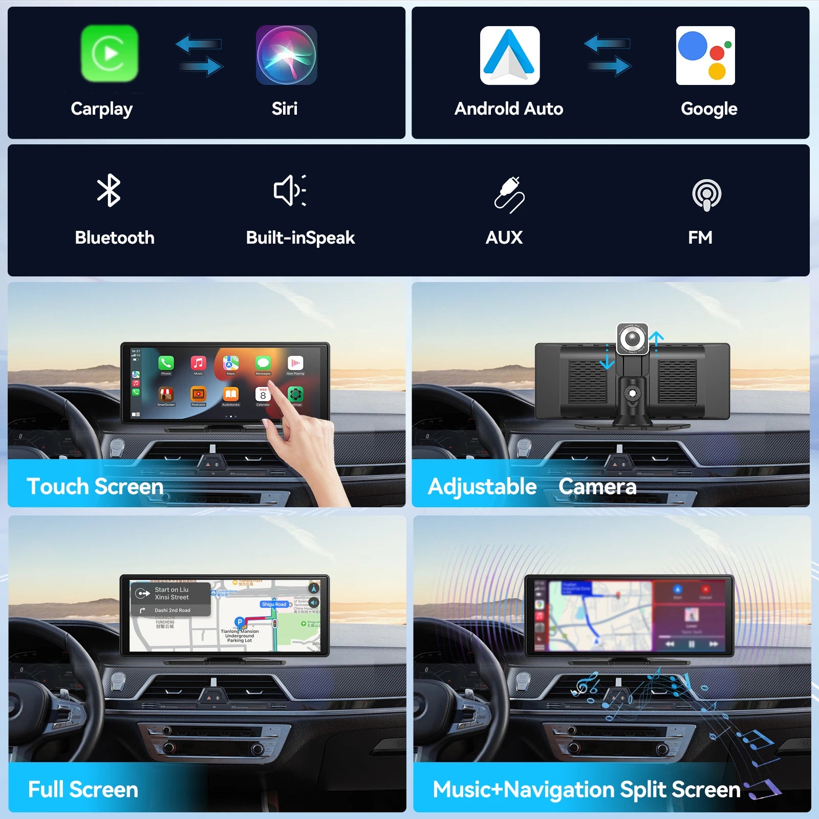  Multiple sound output options shown for wireless car screen system – Lynda Kay’s Shop
