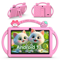 7-Inch Kids Android Learning Tablet – Dual Camera, WiFi, Educational Apps, Case Included