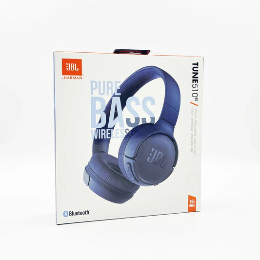 JBL Tune 510BT Wireless Headphones – Pure Bass Sound, Foldable Design & Long Battery Life
