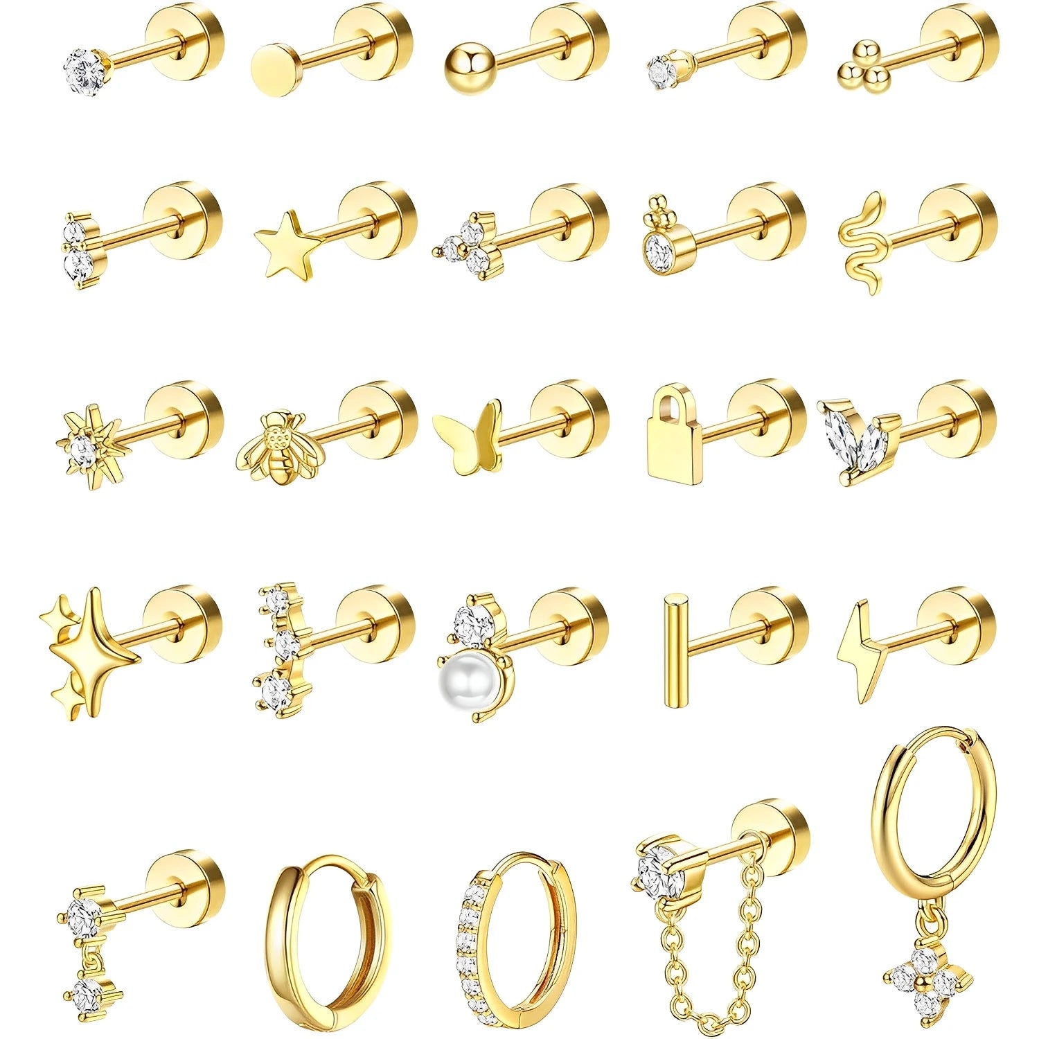 Lynda Kay’s Dainty Stainless Steel Stud Earrings