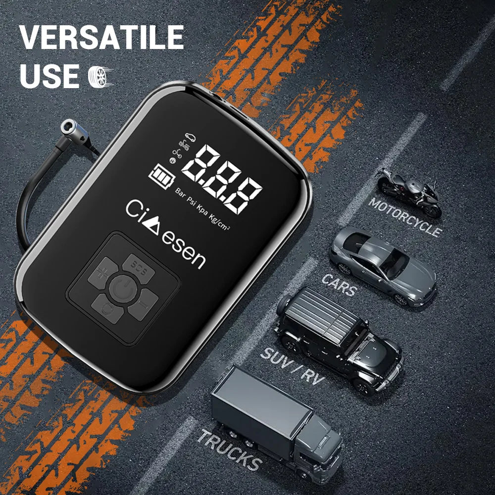 Digital weight scale with tire tracks and vehicle icons on a dark background