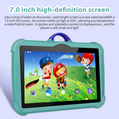 Kids 7-Inch Android Tablet – Shockproof Case, Learning Apps, Parental Controls