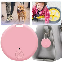 “Bluetooth GPS tracker attached to pet collar or bag for anti-lost tracking.”