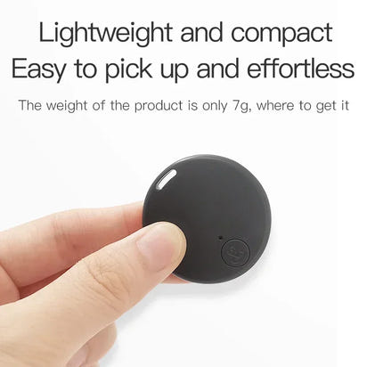 “Bluetooth 5.0 GPS tracker showing smart finder and anti-lost features.”