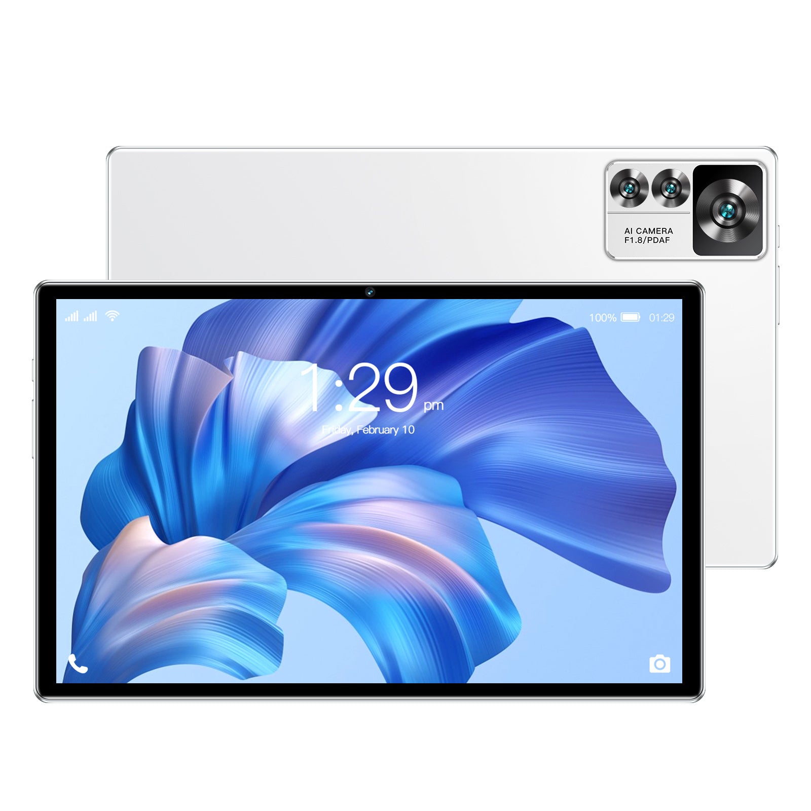 Tablet with front and back views on a white background. Lynd Kay's Shop