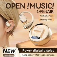 Fall Open - Ear Wireless Earphones Charging Case -, Lightweight Bluetooth 5.3 Noise-Cancelling Headphones (Ships from USA)