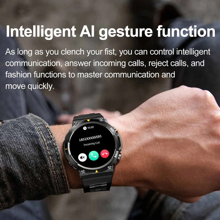 MAX18 Men's Smartwatch-1.43" AMOLED Display /AI Voice. Fitness & Sport Edition