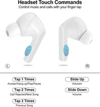 Wireless Earbuds, 5.4 Bluetooth Headphones With Touch Screen Ear Buds, ANC ENC Noise Cancelling Earbuds Headphones With Microphone, Wireless Bluetooth In Ear Earphones For Android IOS Phones